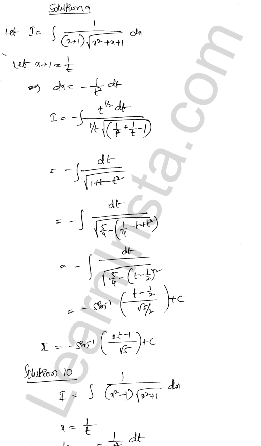 RD Sharma Class 12 Solutions Chapter 19 Indefinite Integrals Ex 19.32 1.8