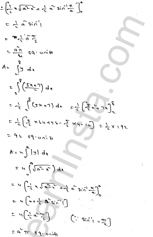 RD Sharma Class 12 Solutions Chapter 21 Areas of Bounded Regions Ex 21.1 19.1