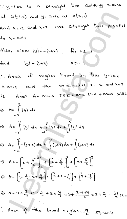 RD Sharma Class 12 Solutions Chapter 21 Areas of Bounded Regions Ex 21.1 3.1