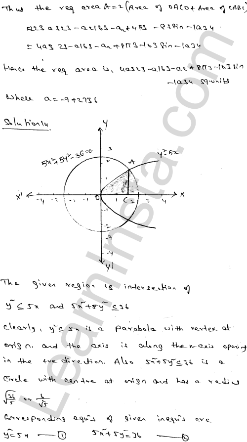 RD Sharma Class 12 Solutions Chapter 21 Areas of Bounded Regions Ex 21.3 1.24