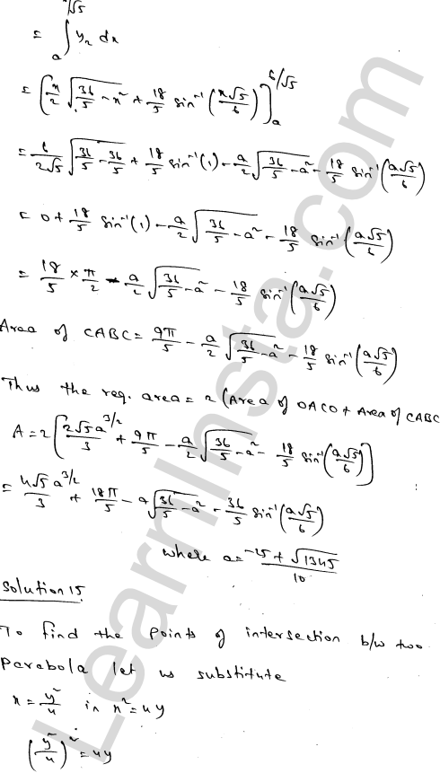 RD Sharma Class 12 Solutions Chapter 21 Areas of Bounded Regions Ex 21.3 1.26