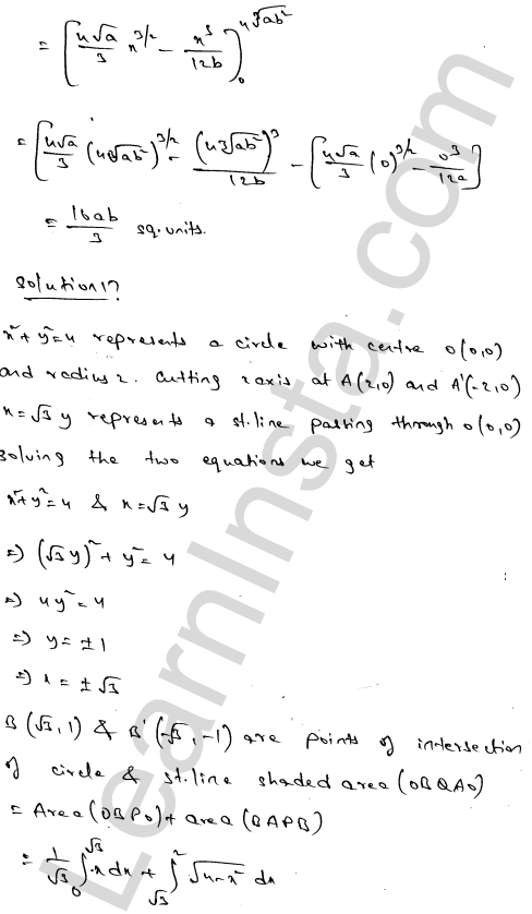 RD Sharma Class 12 Solutions Chapter 21 Areas of Bounded Regions Ex 21.3 1.29