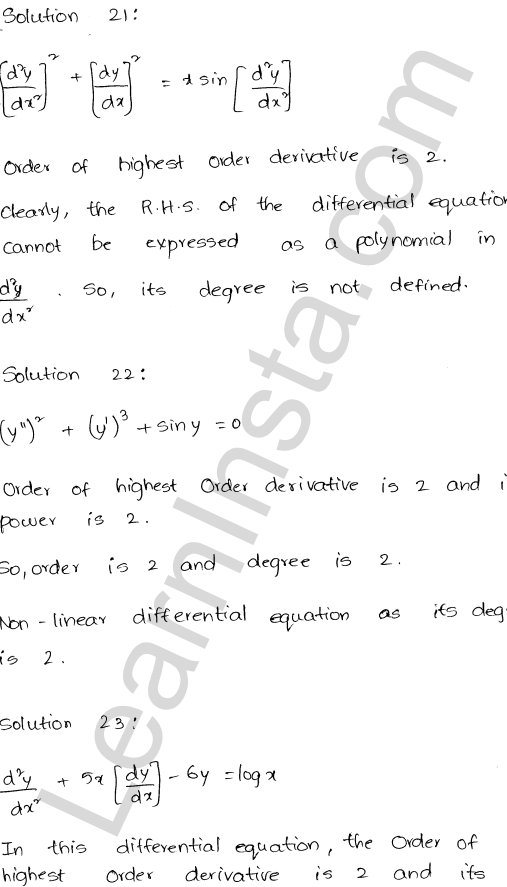 RD Sharma Class 12 Solutions Chapter 22 Differential Equations Ex 22.1 1.14