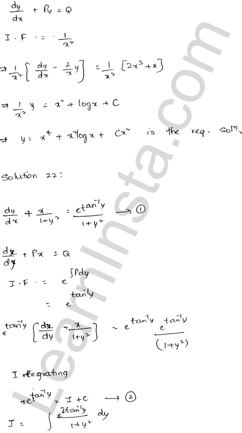 RD Sharma Class 12 Solutions Chapter 22 Differential Equations Ex 22.10 1.17