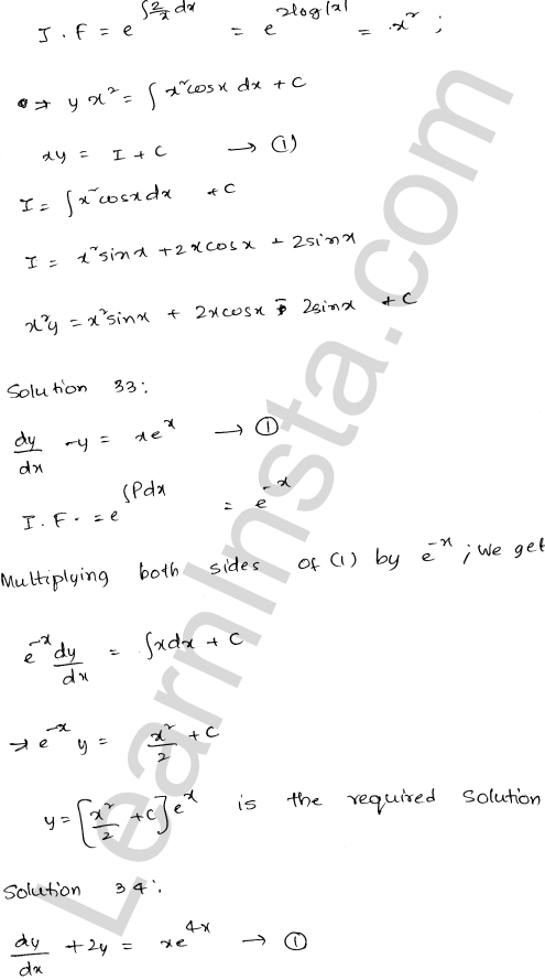 RD Sharma Class 12 Solutions Chapter 22 Differential Equations Ex 22.10 1.24