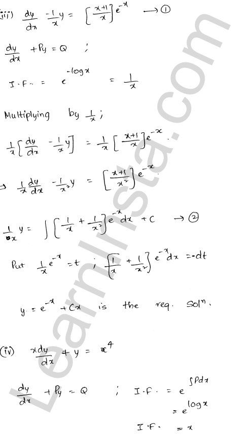 RD Sharma Class 12 Solutions Chapter 22 Differential Equations Ex 22.10 1.29