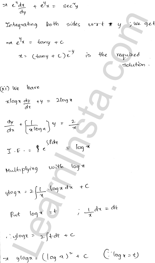 RD Sharma Class 12 Solutions Chapter 22 Differential Equations Ex 22.10 1.34