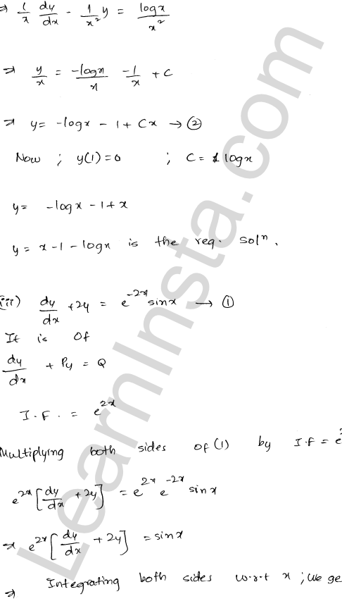 RD Sharma Class 12 Solutions Chapter 22 Differential Equations Ex 22.10 1.37