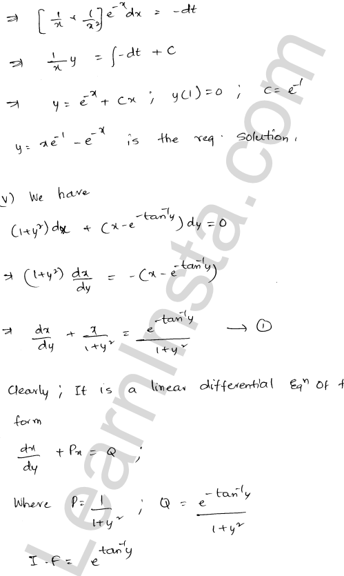 RD Sharma Class 12 Solutions Chapter 22 Differential Equations Ex 22.10 1.39