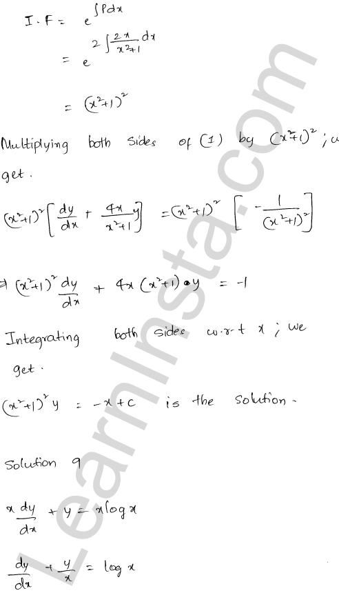 RD Sharma Class 12 Solutions Chapter 22 Differential Equations Ex 22.10 1.7