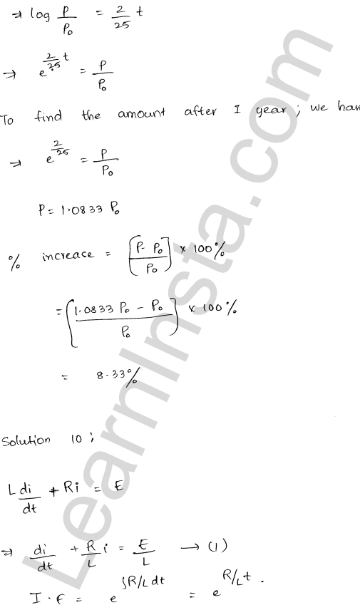 RD Sharma Class 12 Solutions Chapter 22 Differential Equations Ex 22.11 1.14