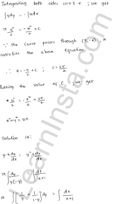 RD Sharma Class 12 Solutions Chapter 22 Differential Equations Ex 22.11 1.20