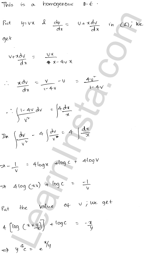 RD Sharma Class 12 Solutions Chapter 22 Differential Equations Ex 22.11 1.38