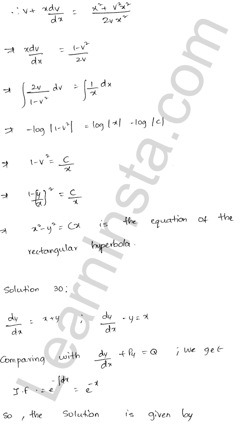 RD Sharma Class 12 Solutions Chapter 22 Differential Equations Ex 22.11 1.42