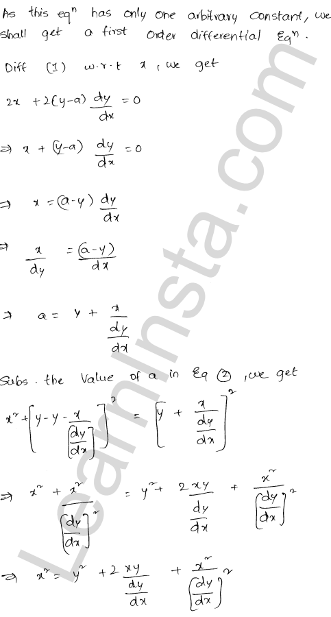 RD Sharma Class 12 Solutions Chapter 22 Differential Equations Ex 22.2 1.11