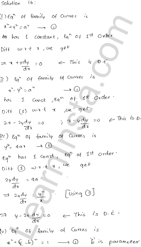RD Sharma Class 12 Solutions Chapter 22 Differential Equations Ex 22.2 1.20
