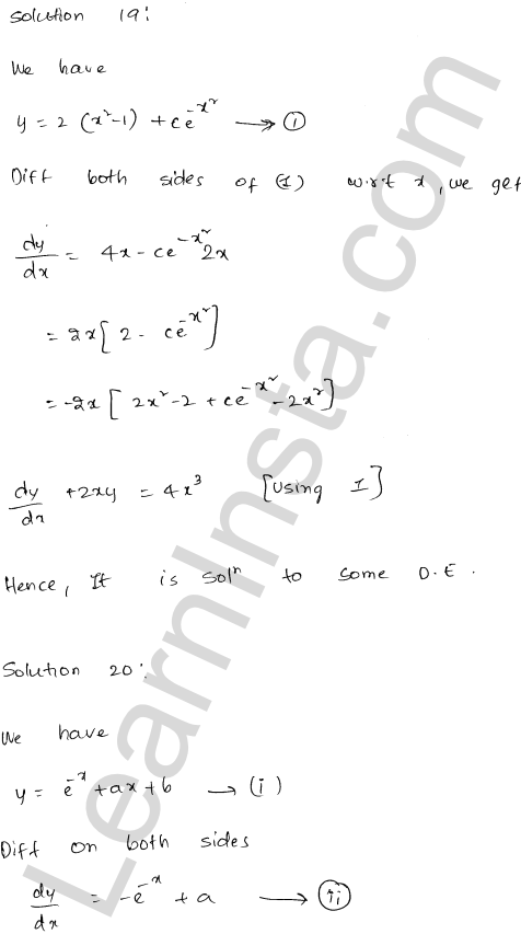 RD Sharma Class 12 Solutions Chapter 22 Differential Equations Ex 22.3 1.18
