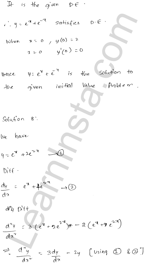 RD Sharma Class 12 Solutions Chapter 22 Differential Equations Ex 22.4 1.7