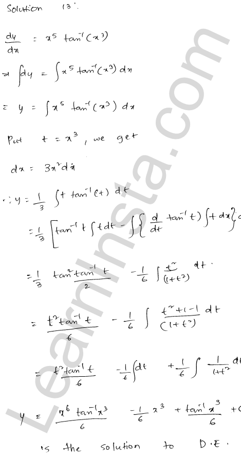 RD Sharma Class 12 Solutions Chapter 22 Differential Equations Ex 22.5 1.11