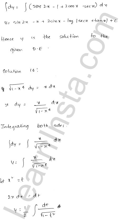 RD Sharma Class 12 Solutions Chapter 22 Differential Equations Ex 22.5 1.13
