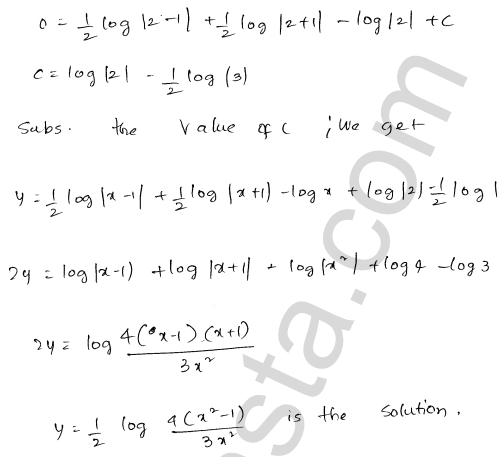 RD Sharma Class 12 Solutions Chapter 22 Differential Equations Ex 22.5 1.22