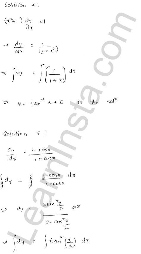 RD Sharma Class 12 Solutions Chapter 22 Differential Equations Ex 22.5 1.3