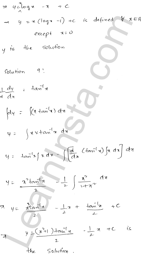 RD Sharma Class 12 Solutions Chapter 22 Differential Equations Ex 22.5 1.6
