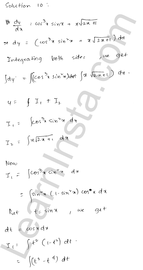 RD Sharma Class 12 Solutions Chapter 22 Differential Equations Ex 22.5 1.7