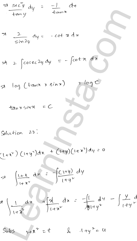 RD Sharma Class 12 Solutions Chapter 22 Differential Equations Ex 22.7 1.17