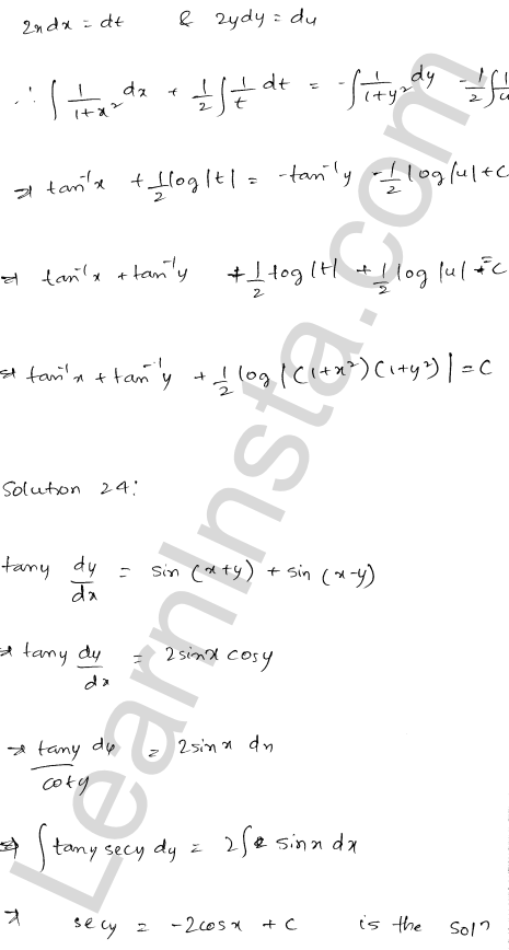 RD Sharma Class 12 Solutions Chapter 22 Differential Equations Ex 22.7 1.18