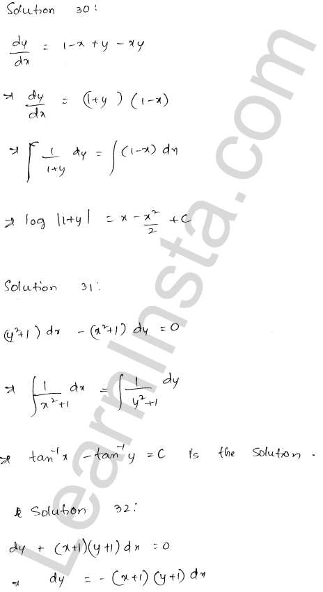 RD Sharma Class 12 Solutions Chapter 22 Differential Equations Ex 22.7 1.22