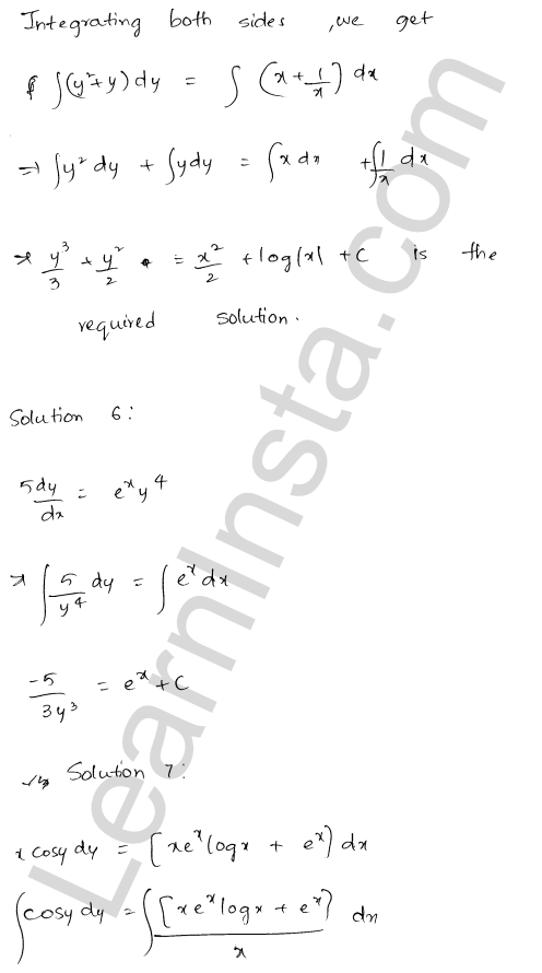 RD Sharma Class 12 Solutions Chapter 22 Differential Equations Ex 22.7 1.3
