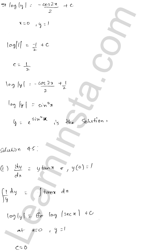 RD Sharma Class 12 Solutions Chapter 22 Differential Equations Ex 22.7 1.33