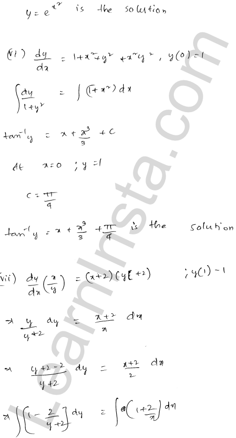 RD Sharma Class 12 Solutions Chapter 22 Differential Equations Ex 22.7 1.36