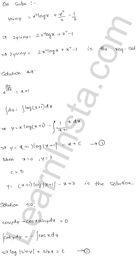 RD Sharma Class 12 Solutions Chapter 22 Differential Equations Ex 22.7 1.40