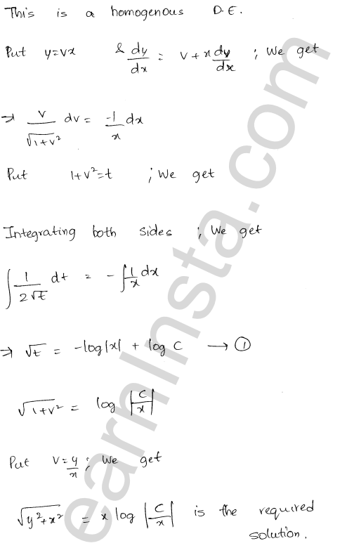 RD Sharma Class 12 Solutions Chapter 22 Differential Equations Ex 22.9 1.21