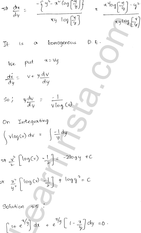 RD Sharma Class 12 Solutions Chapter 22 Differential Equations Ex 22.9 1.23