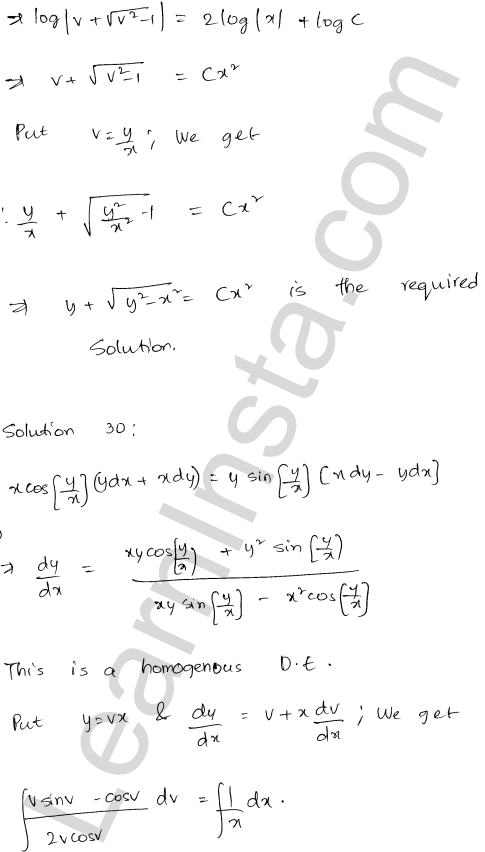 RD Sharma Class 12 Solutions Chapter 22 Differential Equations Ex 22.9 1.28