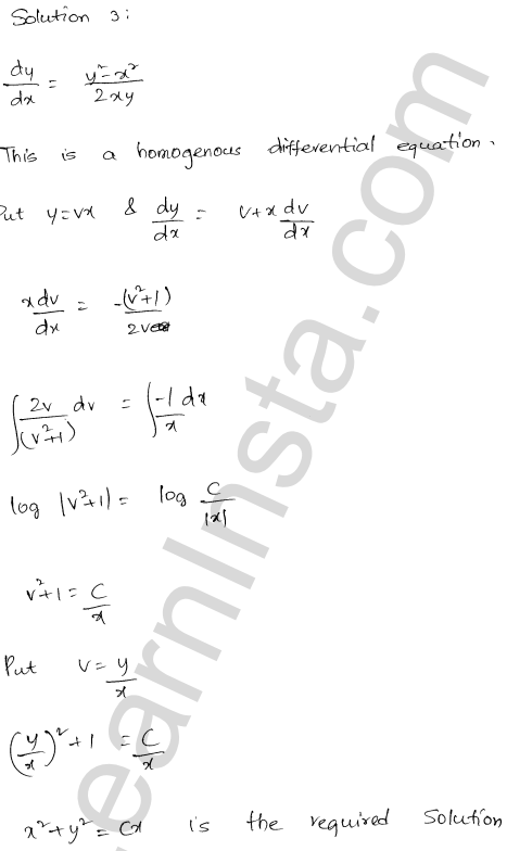 RD Sharma Class 12 Solutions Chapter 22 Differential Equations Ex 22.9 1.3