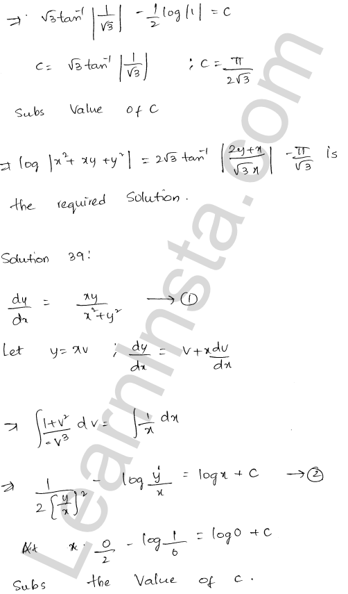 RD Sharma Class 12 Solutions Chapter 22 Differential Equations Ex 22.9 1.44