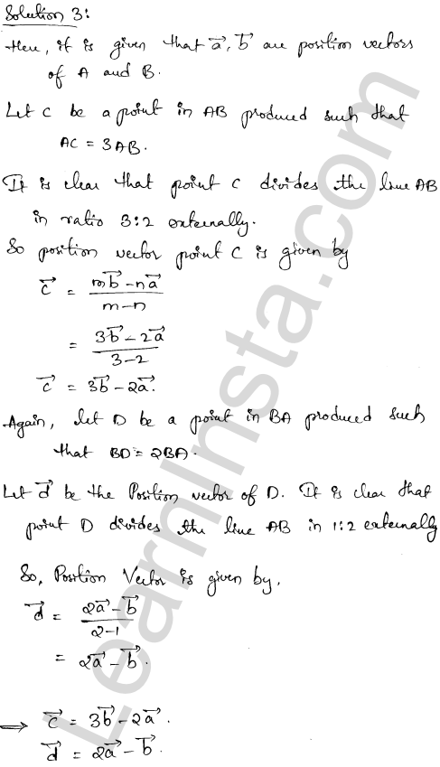 RD Sharma Class 12 Solutions Chapter 23 Algebra of Vectors Ex 23.3 1.2