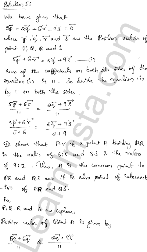 RD Sharma Class 12 Solutions Chapter 23 Algebra of Vectors Ex 23.3 1.4