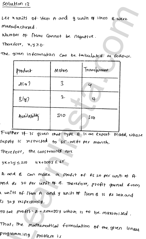 RD Sharma Class 12 Solutions Chapter 30 Linear programming Ex 30.4 1.38
