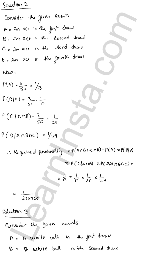 RD Sharma Class 12 Solutions Chapter 31 Probability Ex 31.2 1.2
