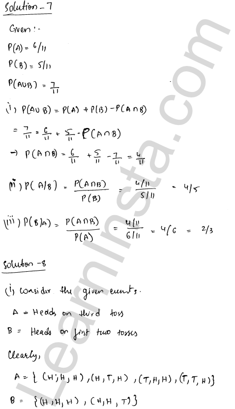 RD Sharma Class 12 Solutions Chapter 31 Probability Ex 31.3 1.6