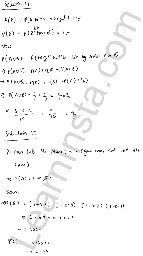 RD Sharma Class 12 Solutions Chapter 31 Probability Ex 31.4 1.13
