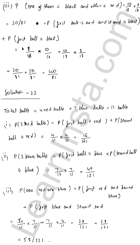 RD Sharma Class 12 Solutions Chapter 31 Probability Ex 31.4 1.16