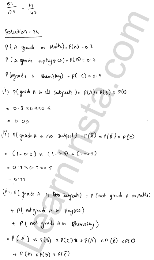 RD Sharma Class 12 Solutions Chapter 31 Probability Ex 31.5 1.15