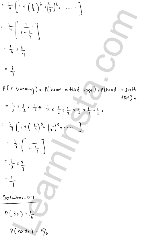 RD Sharma Class 12 Solutions Chapter 31 Probability Ex 31.5 1.18