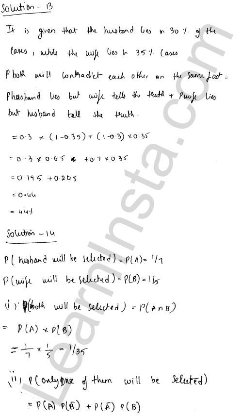 RD Sharma Class 12 Solutions Chapter 31 Probability Ex 31.5 1.8